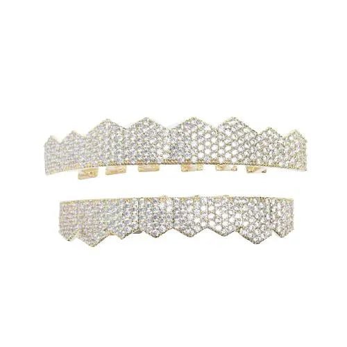 Pointed Iced Grillz - Gold - Tyresse
