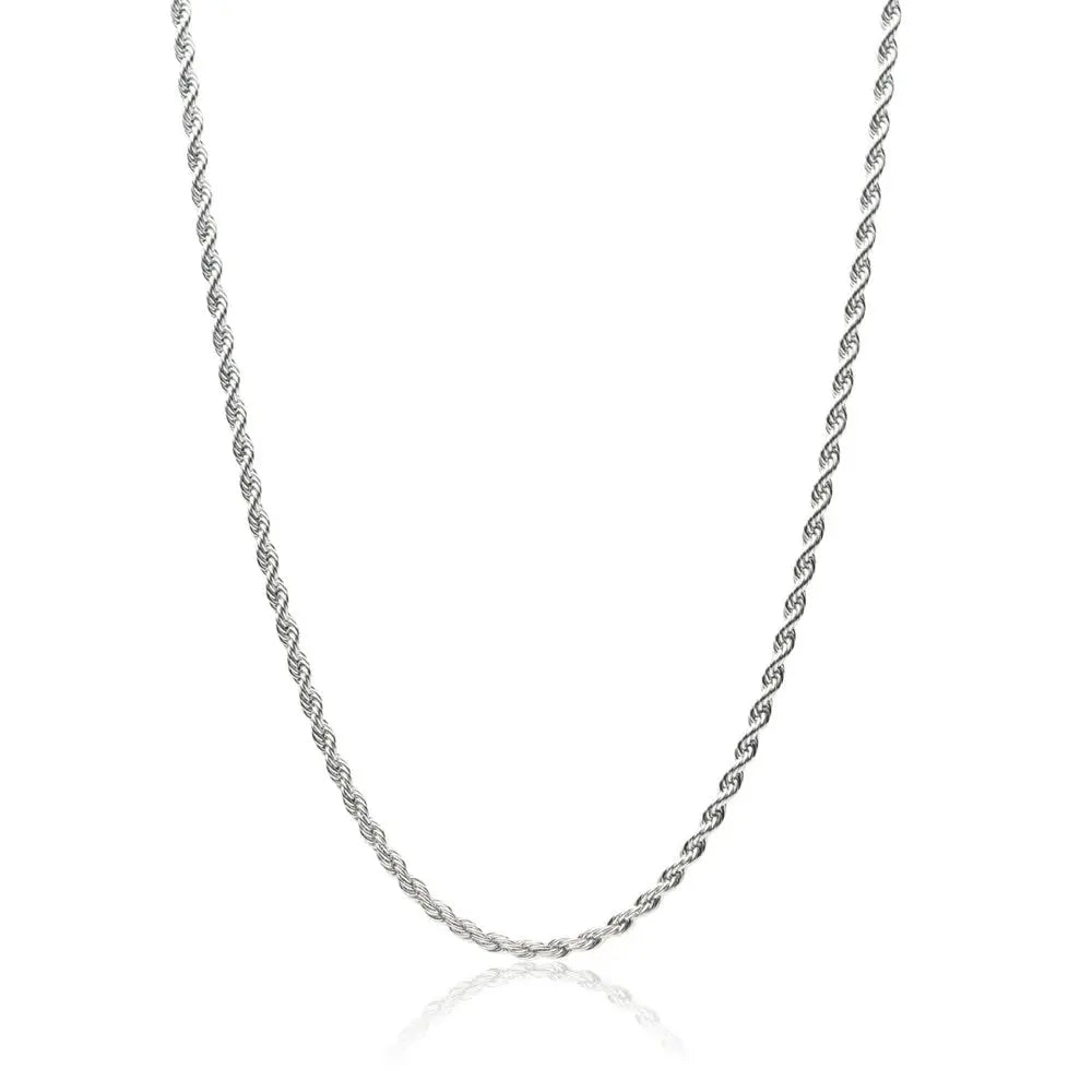Tyresse 3mm Rope Necklace - Silver