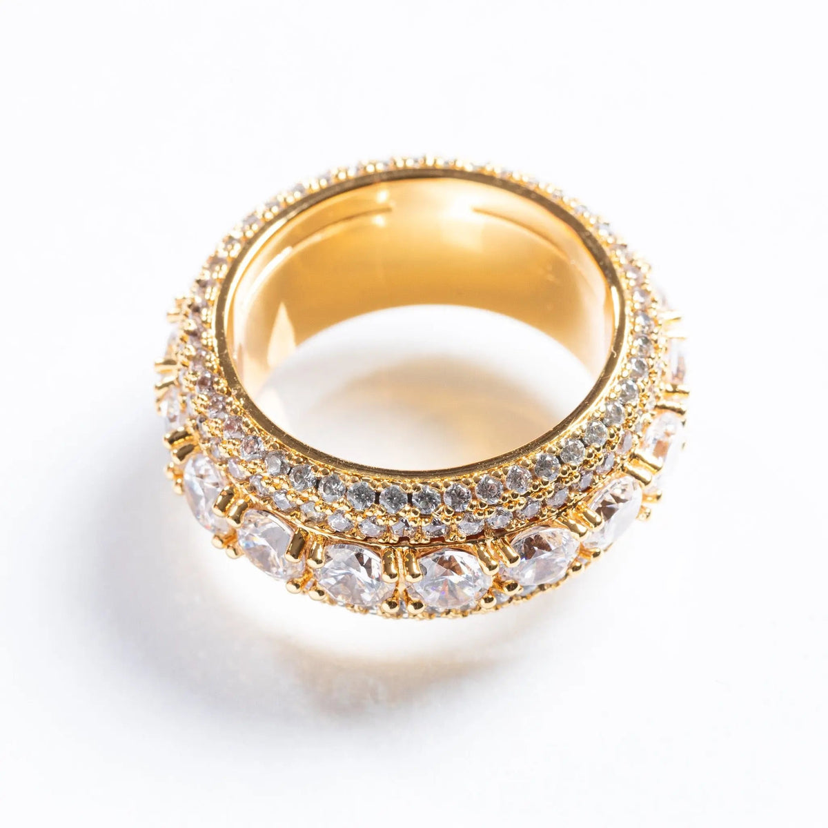 Tyresse Iced Spinning Ring - Gold