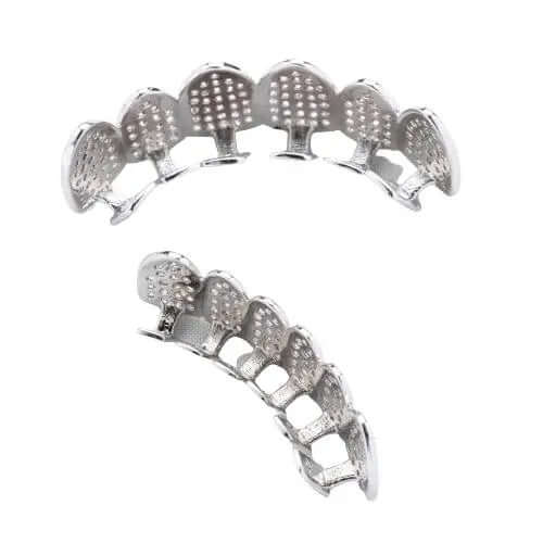 Tyresse Iced Grillz - White Gold