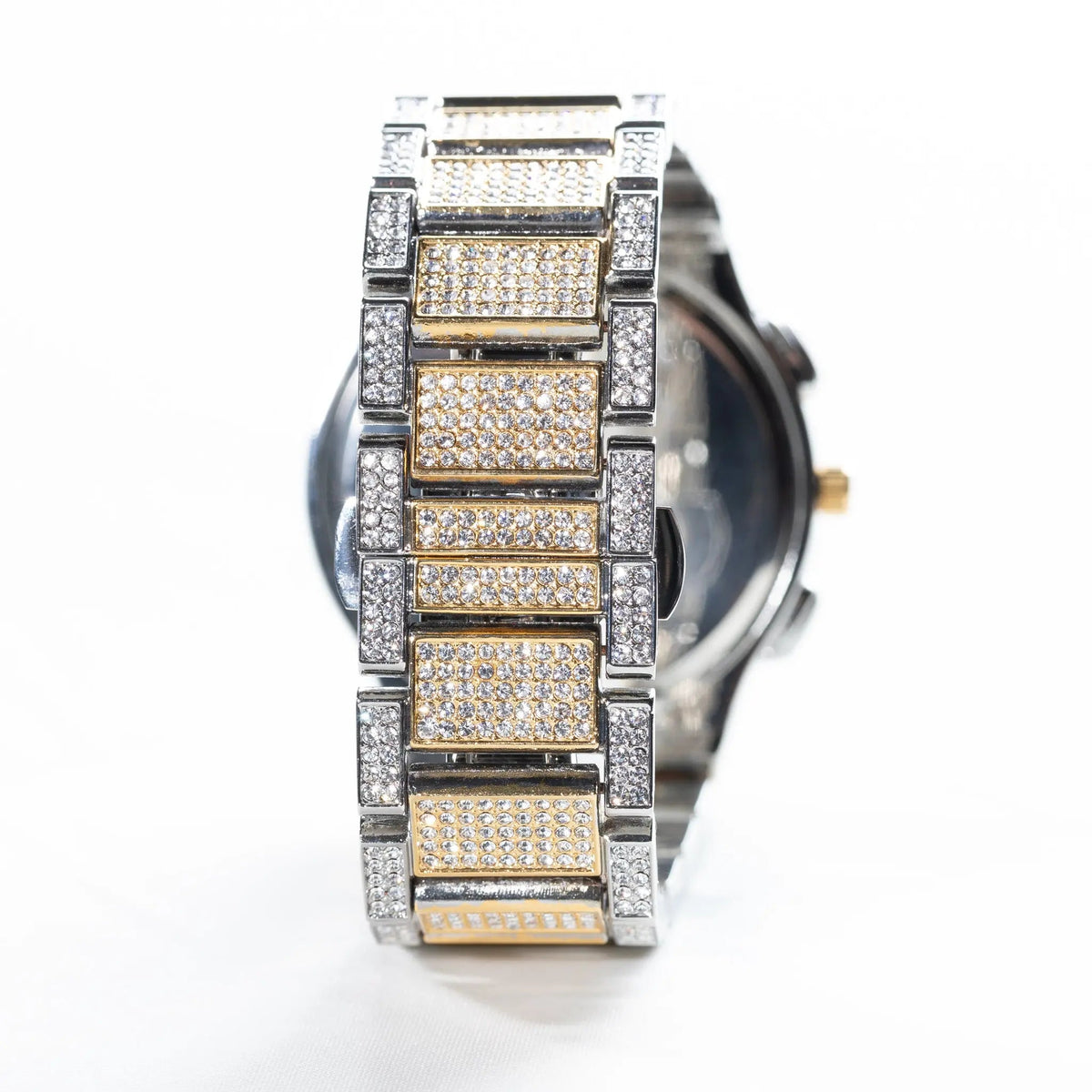 Bigface Hiphop Watch In Gold Two Tone Drip Store WorldWide