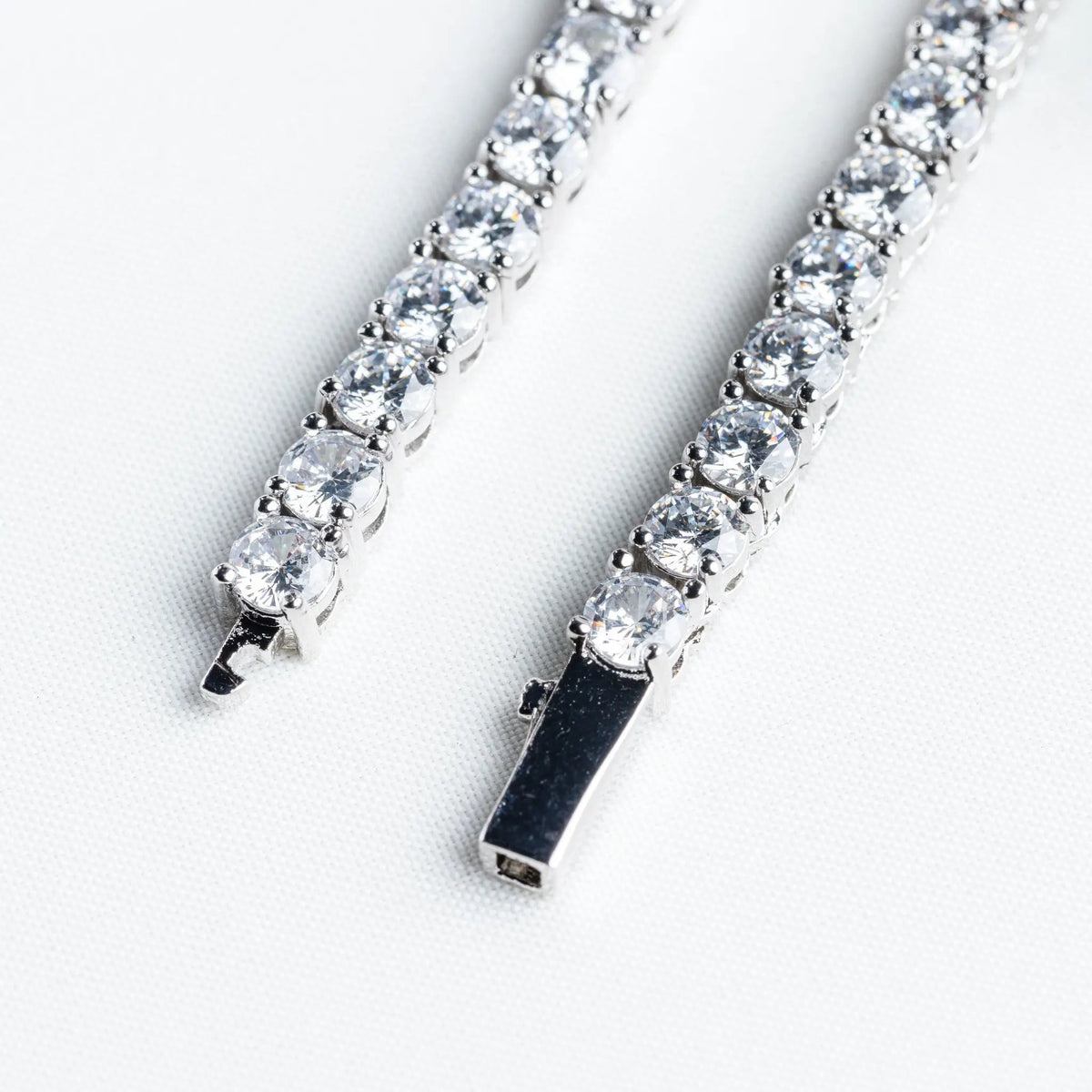  Tyresse 4mm Tennis Necklace - White Gold