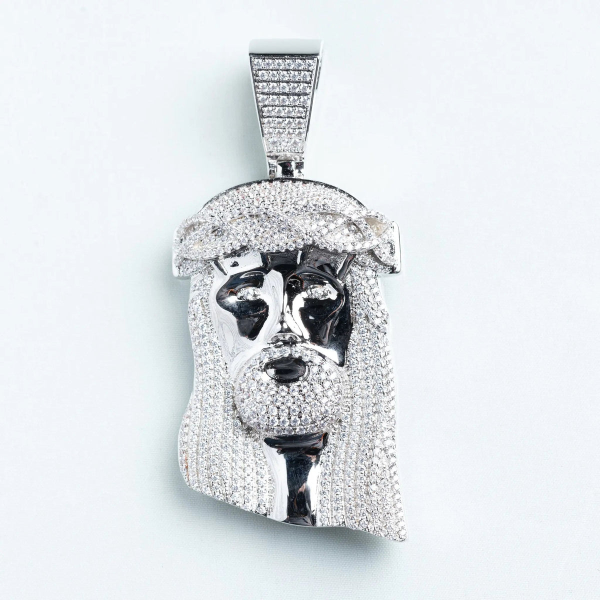  Tyresse Iced Xl Jesus Pendant - Silver