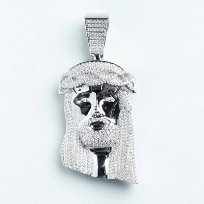  Tyresse Iced Xl Jesus Pendant - Silver