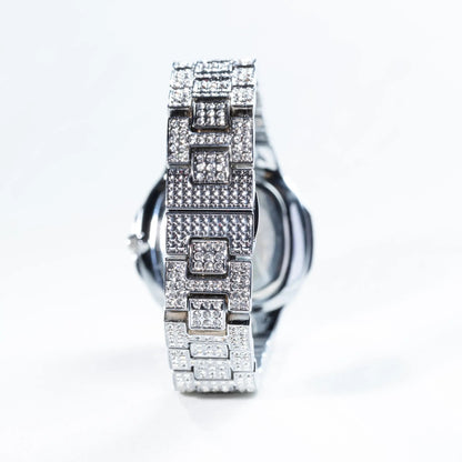  Tyresse Iced Fashion Watch - White Gold